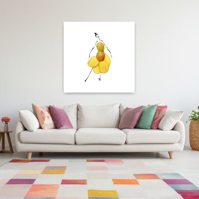 «Creative Mango», art mural tropical, H 48 po x l 48 po