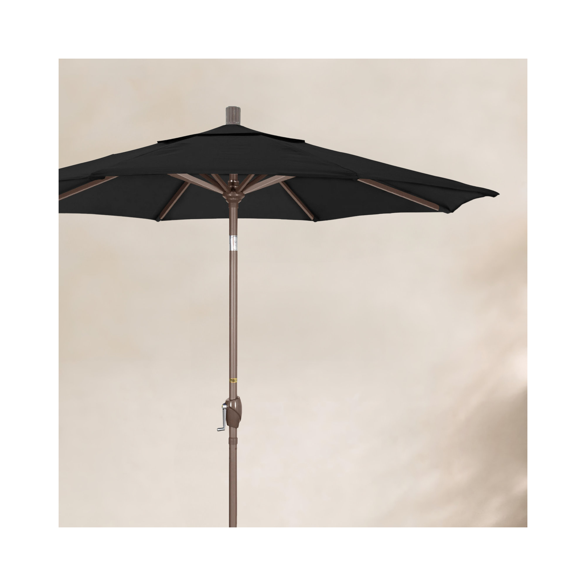 90'' Outdoor Umbrella, Black - Pacifica