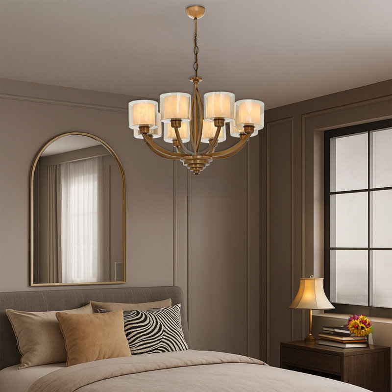 Lustre en métal, 8 lumières