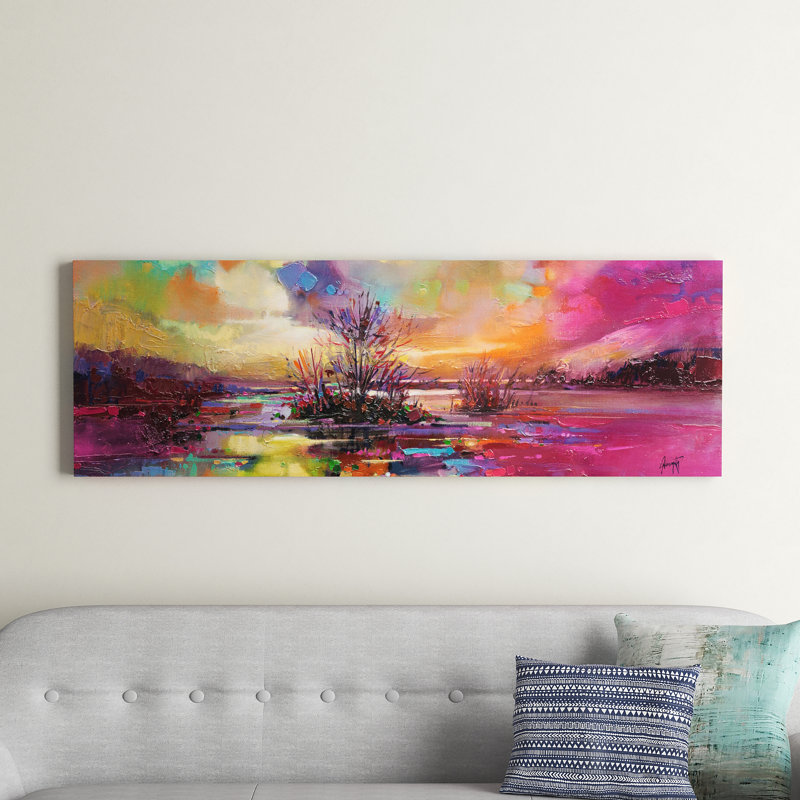 Loch Fyne Colour by Scott Naismith - Wrapped Canvas Panoramic Print, 152.4 cm H x 50.8 cm W x 3.175 cm D