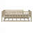 Wood Daybed with Trundle and Fence Guardrails-85954677-85954675