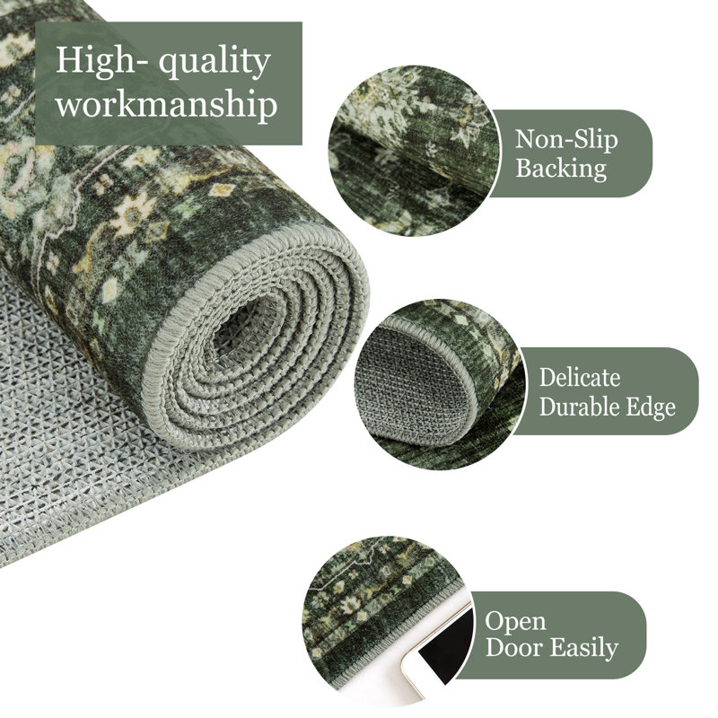 Area Rug for Dining Room Washable Rug for Living Room, Indoor  Bedroom Rugs, Soft Non Slip Throw Carpet for Home Office  for Kitchen, Bedroom, Laundry Room