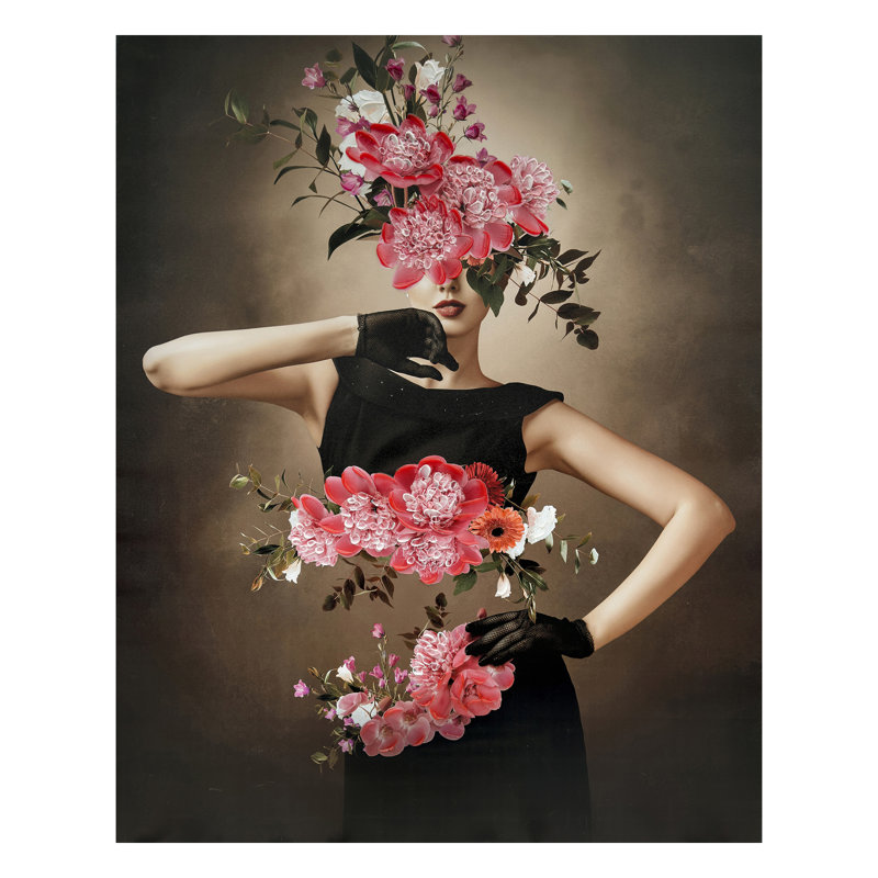 Enigmatic Blooming Elegance Canvas Wall Art - 40" x 50"