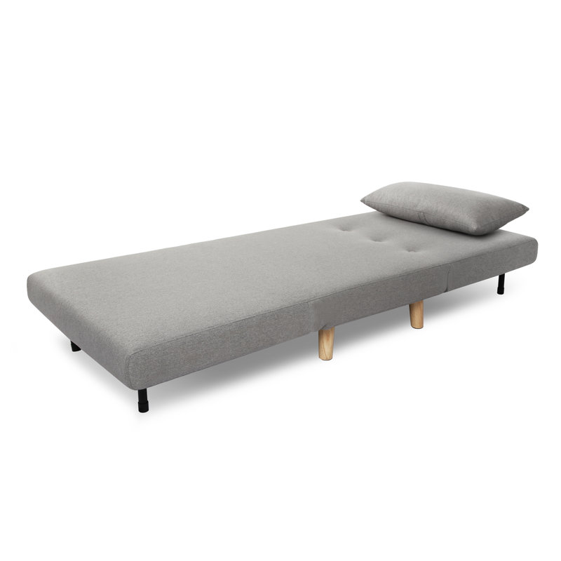 Nerissa Single 77cm Upholstered Tight Back Futon Chair