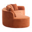 Hession Boneless 126" Modern Compression Curved Sectional Sofa-1112365488
