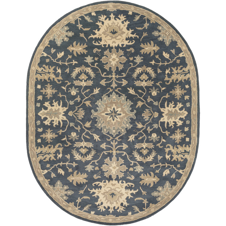 Arden Hand Tufted Wool Navy/Brown/Light Beige Rug