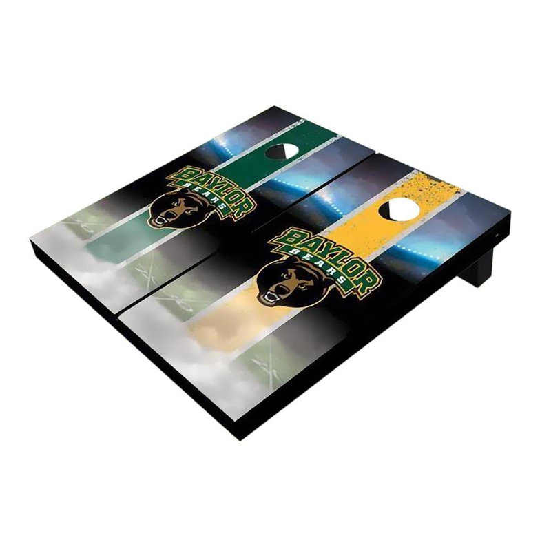 Planches de cornhole à rayures 2 'x 3' NCAA, Alternance, Bears de Baylor