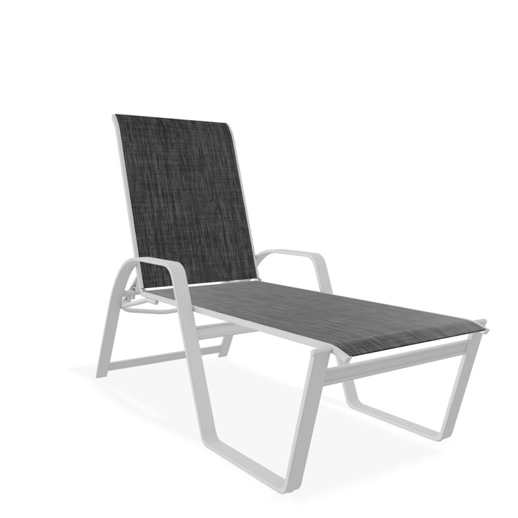 Holna Outdoor Rust-Resistant Metal Chaise Lounge