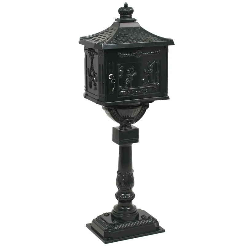 Poindexter Clementina Locking Pillar Box, green