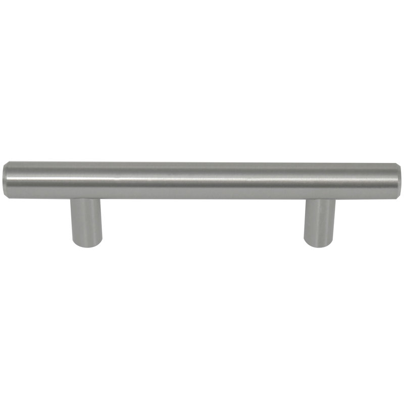 Melrose Brushed Nickel Cylindrical Bar Pull with Mounting Hardware