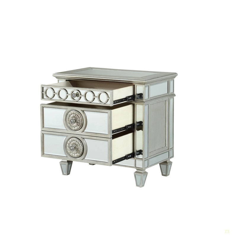 Table de chevet avec miroir