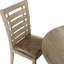 Ensemble de 2 chaises de salle à manger style campagne rustique d'aspect rustique patiné