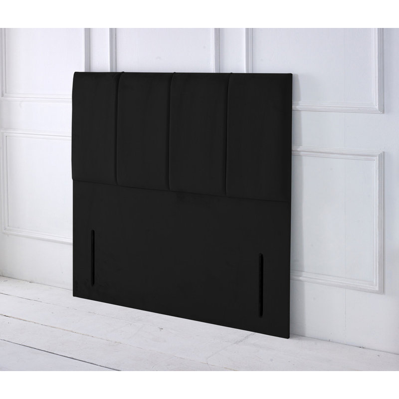 Upholstered Headboard, Black, Single (3')
