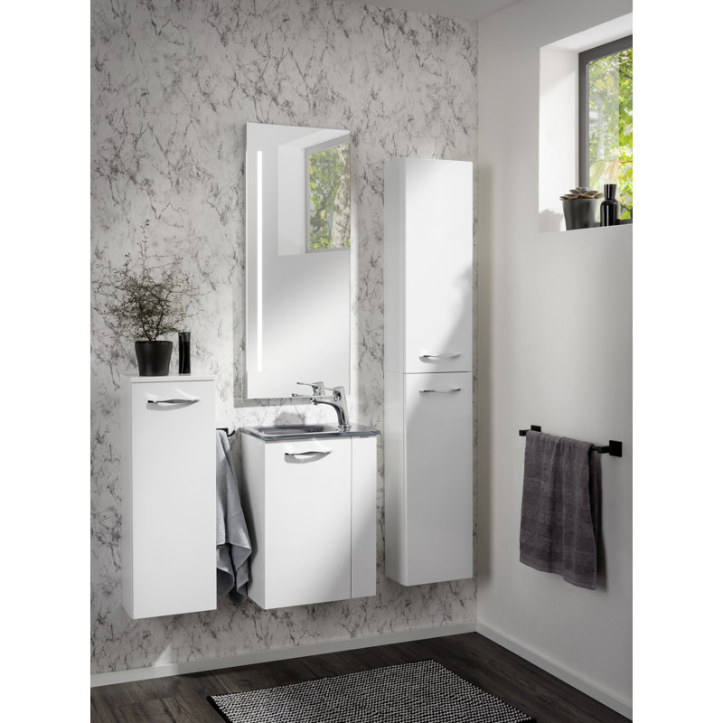 Luna Aluminium Flat Wall Mirror