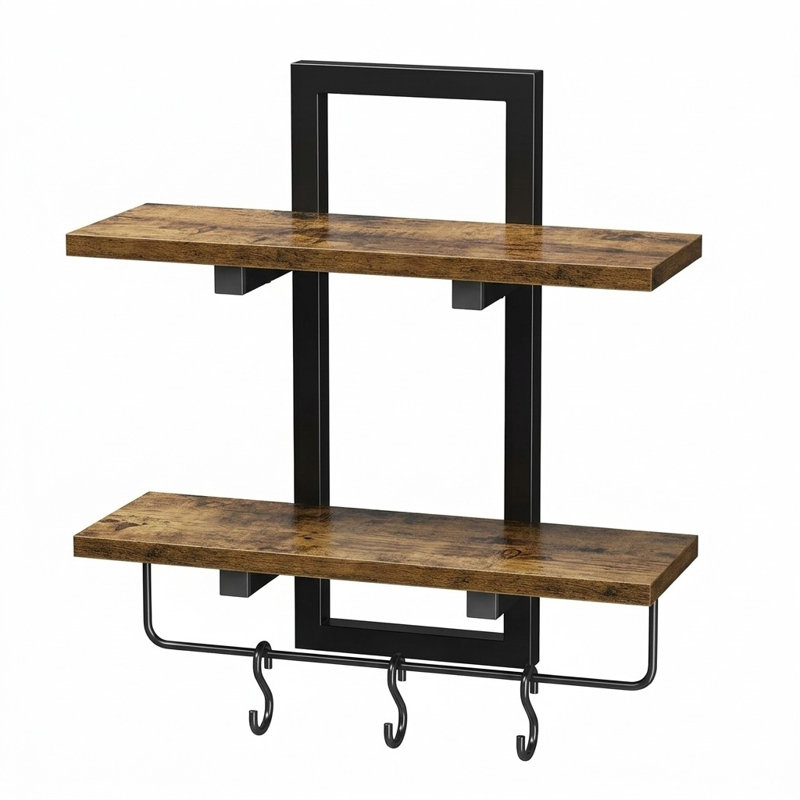 2 Piece Metal Floating Shelf
