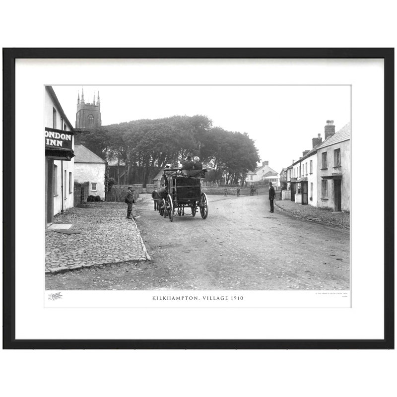 Kilkhampton, Village 1910 - Single Picture Frame Print, 45cm H x 60cm W x 2.3cm D