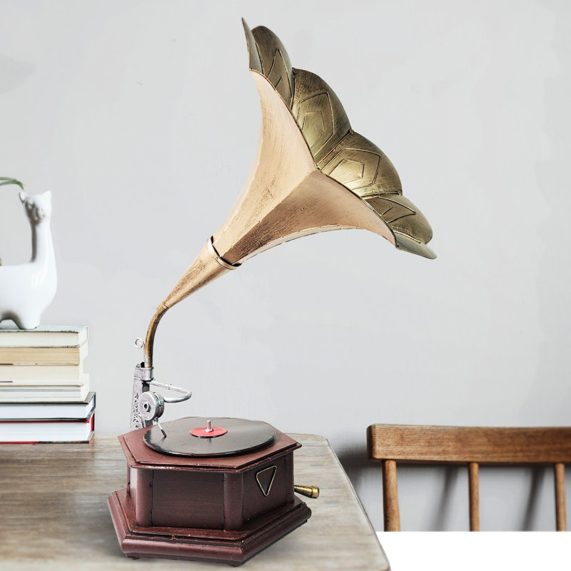 Modèle décoratif décoratif Gramophone, centre de table 21 "pour la maison