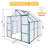 Walk-In 8X6ft Greenhouse With Air Flow System - Provide Fresh For Plants All Year Polycarbonate Roof Adjustment Enhance Plant Growth Conditions Season Long-126814509