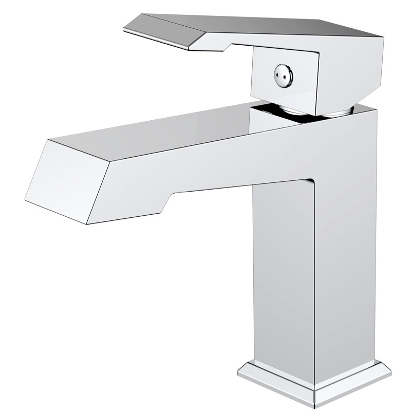 Single-Hole Single-handle Bathroom Faucet with Drain Assembly, Chrome