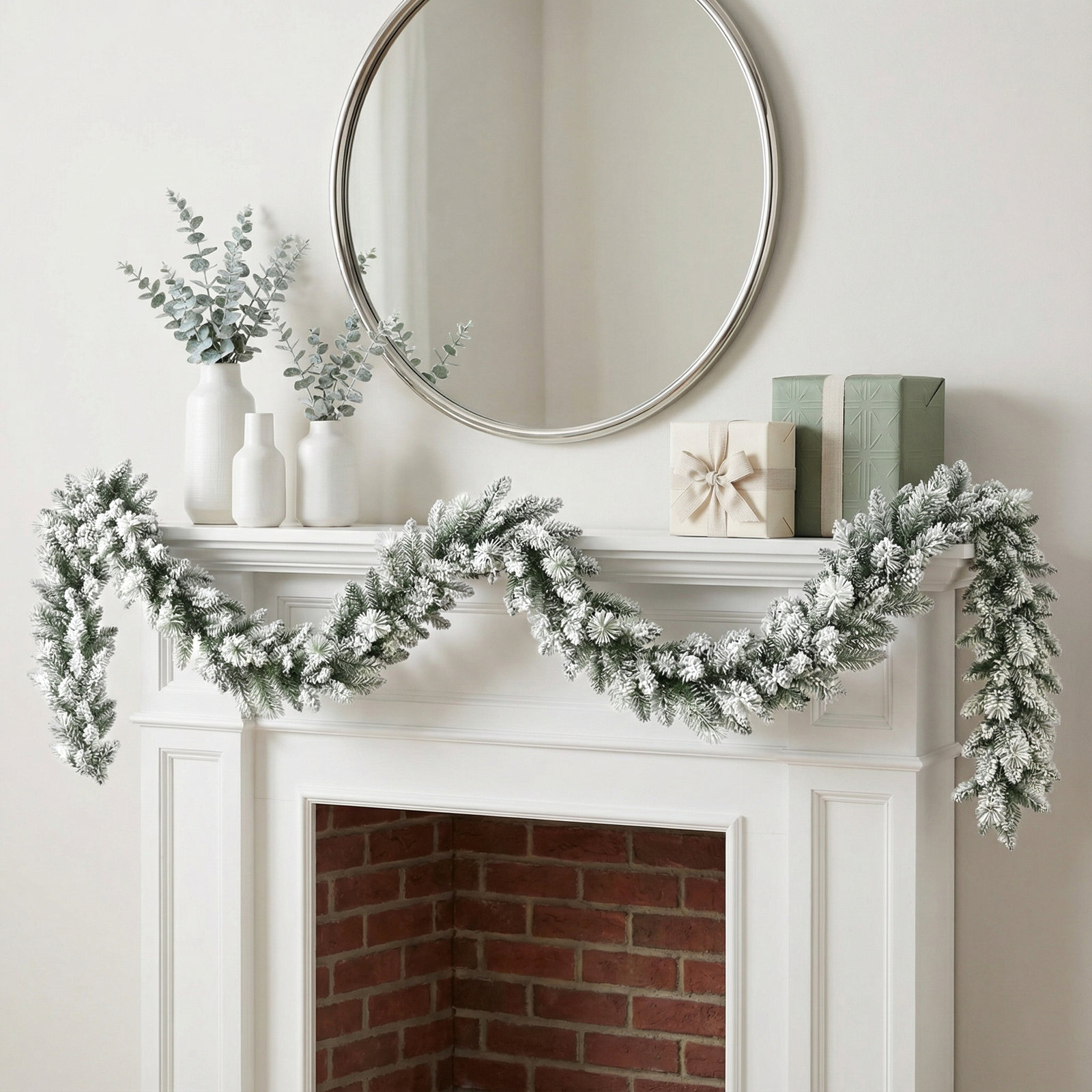 108'' in. Faux Spruce Garland