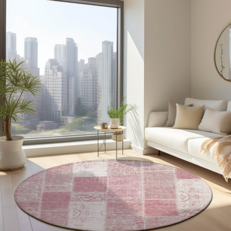 Kaylani Patchwork Indoor / Outdoor Rug, Round 8'
