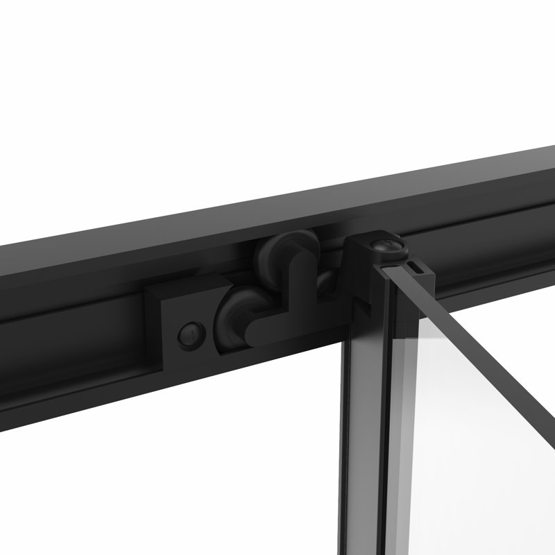 Asahel Bathroom Bi-Fold Door Enclosure - 1900 x 900 mm, Black