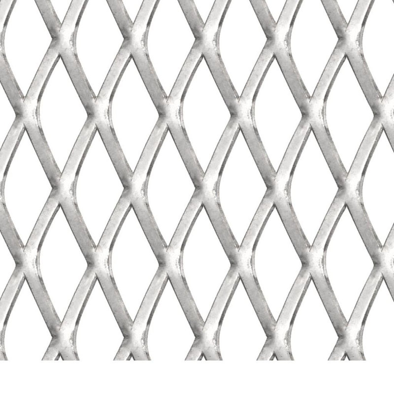 Stainless Steel Expanded Wire Fence Mesh Panel, 50cm H x 50cm W