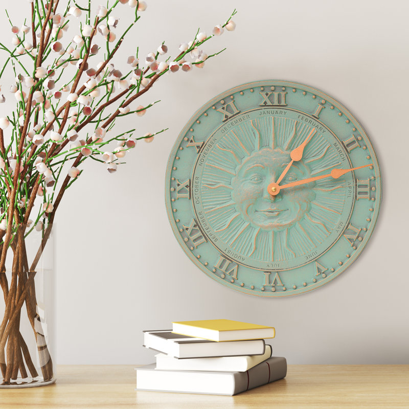 12" Sunface Wall Clock