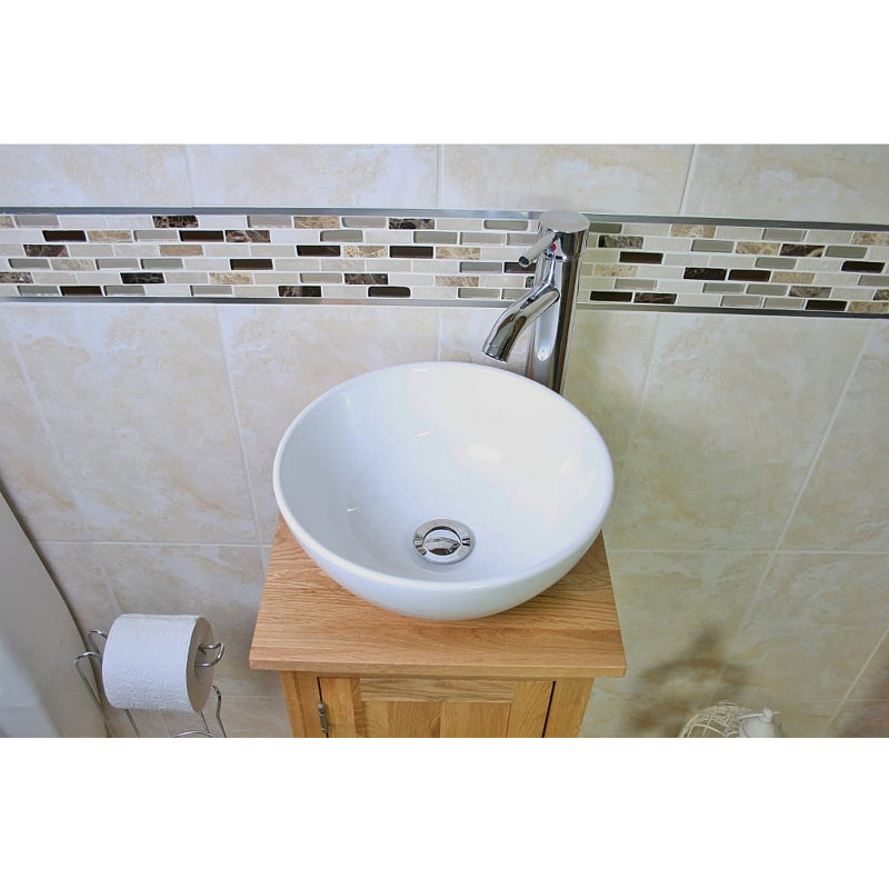 Courson 350mm Single Bathroom Vanity with Vessel Ceramic Basin