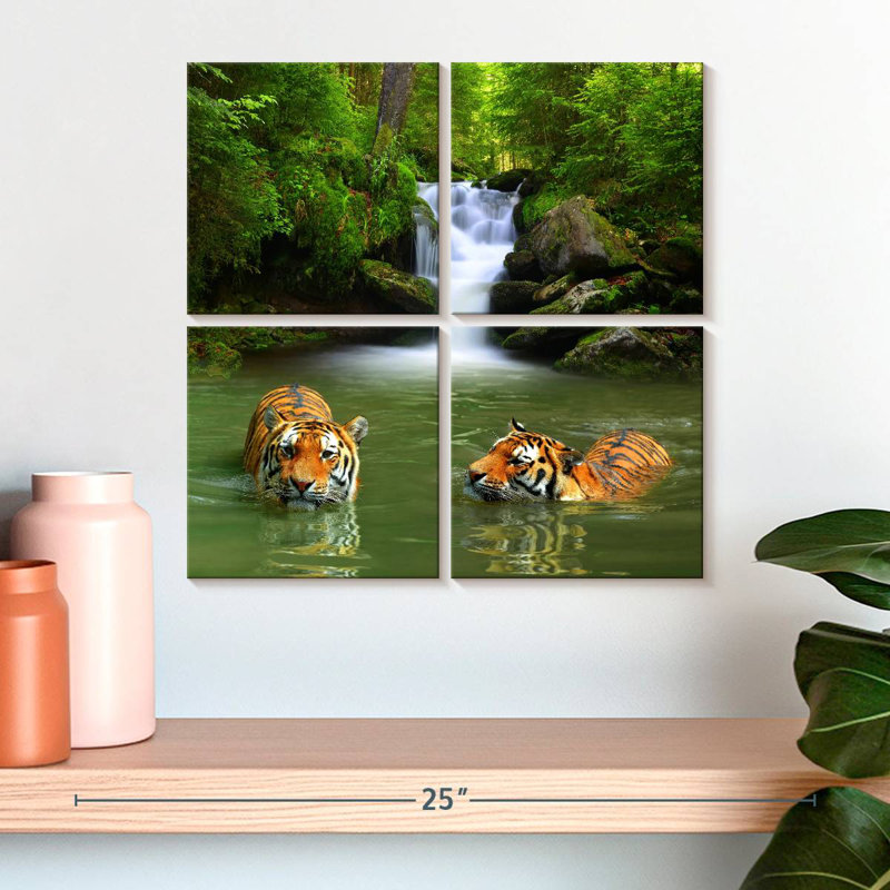 Brampt Tigers, 18" H x 18" W