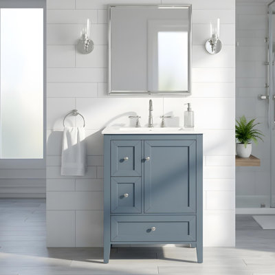 Meuble-lavabo 24 po avec lavabo en céramique