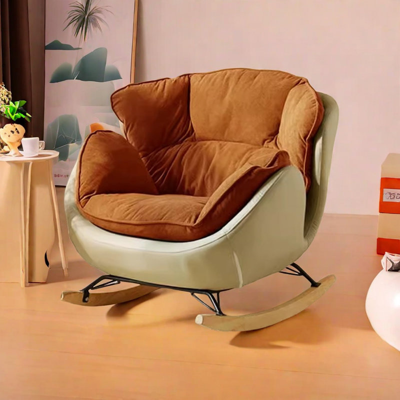 Magnifique chaise berçante légère, Orange