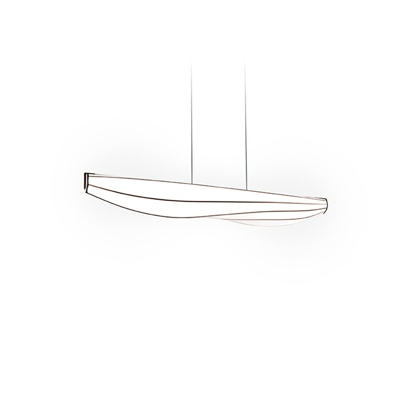 Lenis 1 - Light Pendant, 2700K, 120V, Dark Stained Walnut