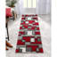 Tapis rouge à motif géométrique Brigman-24680269