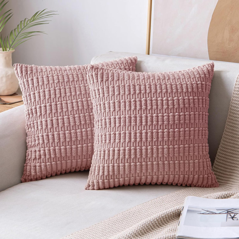 Housse de coussin, H 18 po x l 18 po, Bleu sarcelle