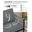 Canapé de patio 3 places en aluminium de style bohème, 188 cm (74 po), avec coussins haute densité de 15 cm (6 po) d'épaisseur et design en corde HDPE.-124425291