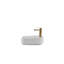 Lavabo de comptoir rectangulaire en céramique (finition blanche) certifié CUPC