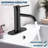 Single-Hole Single-handle Bathroom Faucet with Drain Assembly-94284466