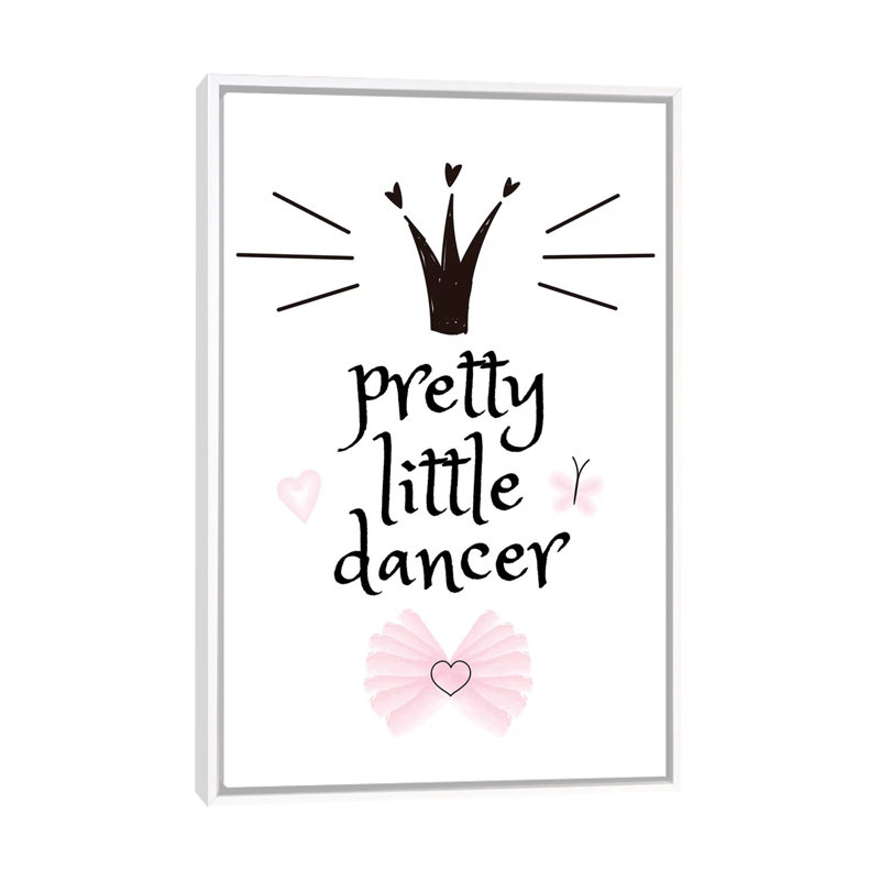 «Pretty Little Dancer», reproduction d'impression, Aucun mat, H 60 po x l 40po x P 1,5 po, Toile blanche encadrée