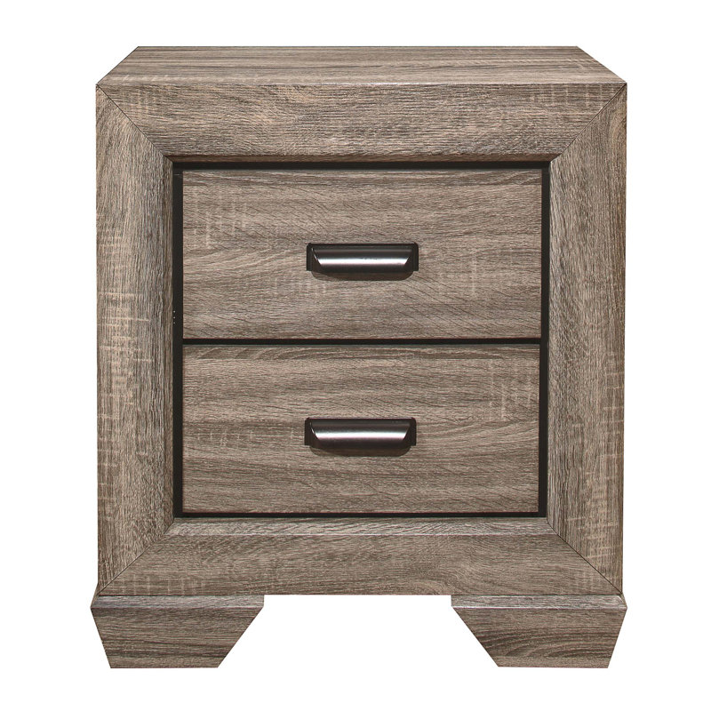 Table de chevet 1Pc avec deux tiroirs à queue d'aronde