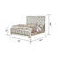 Ensemble de chambre à coucher à panneau 4 pièces Beaman-2045953637-2045953639