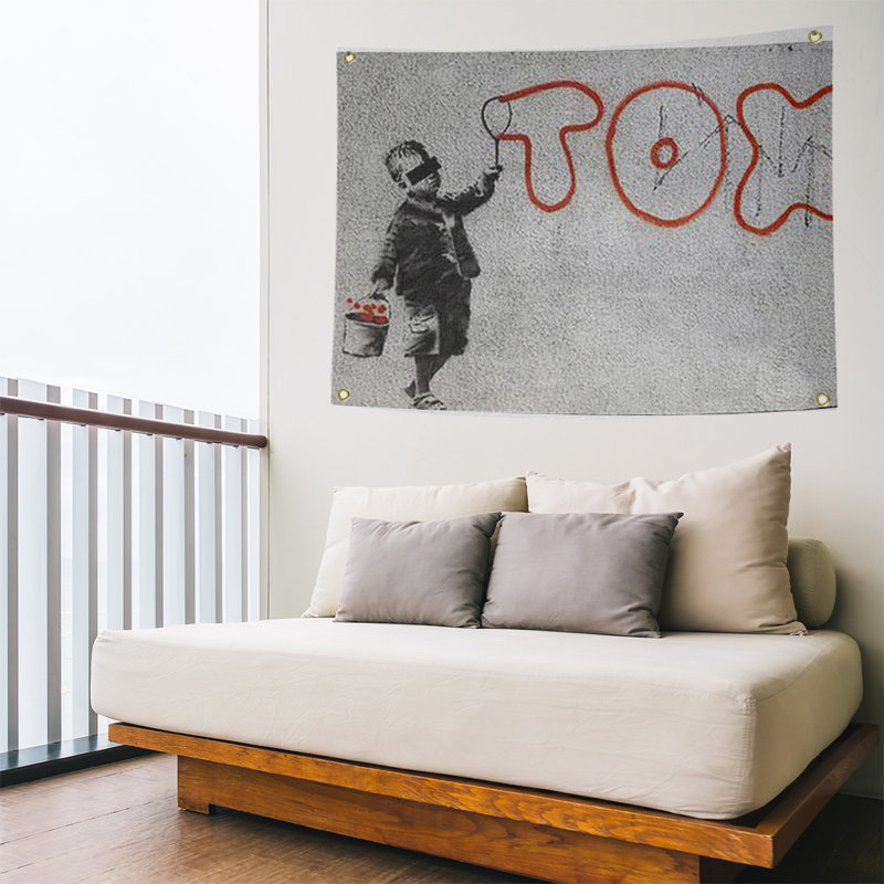 Tapisserie moyenne de polyester tox, H 26 po x l 36 po x P 1 po