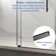 TQP 56"-60" W x 66" H Single Sliding Frameless Shower Door with 3/8"(10mm) glass