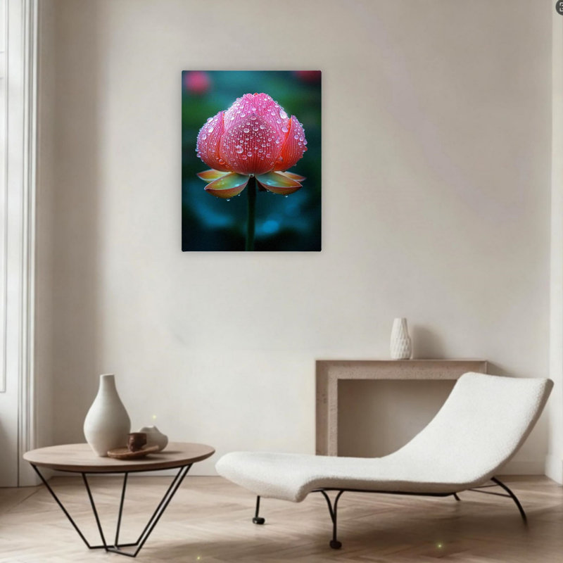 Art floral sur toile 24 "x 36"