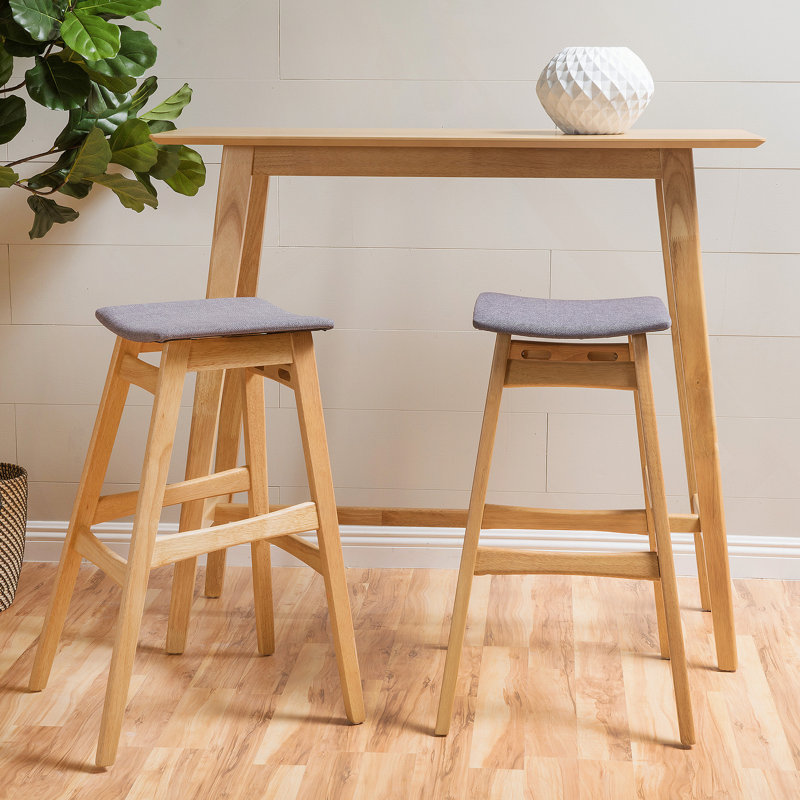 Tabouret de bar, Gris foncé, Naturel