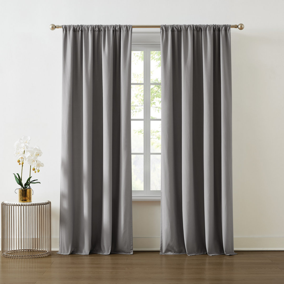 Polyester Semi Sheer Curtain Pair Truly Soft Curtain 
