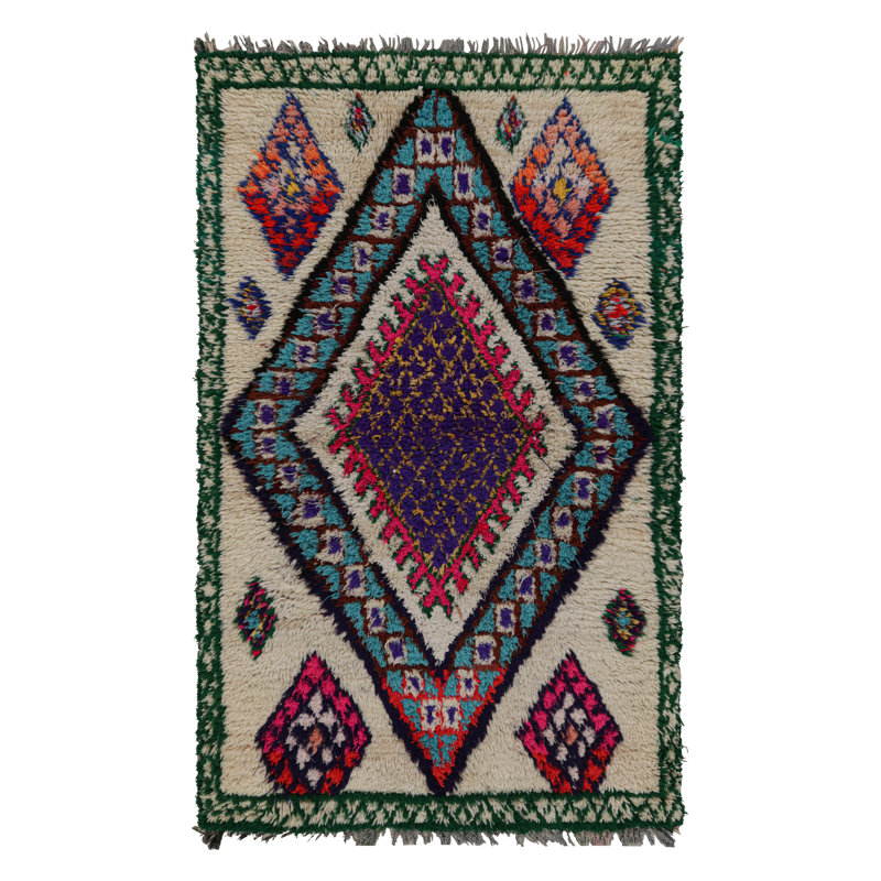 One-of-a-Kind 4'7" X 6'1" Hand Knotted Area Rug