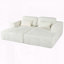 Canapé-lit double en velours côtelé avec 2 coussins Corduroy-129209407
