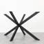 Tonkawa Oak Solid Wood Top Metal Base Dining Table-1834199806-1834199803