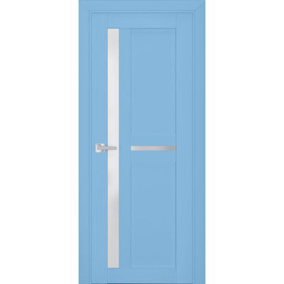 Veregio Frosted Glass Paneled Solid Manufactured Wood Standard Door